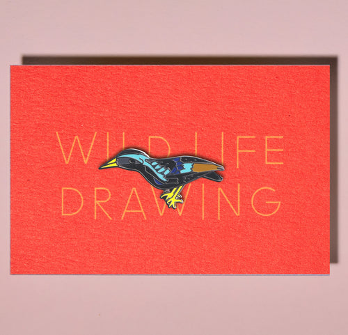 Starling Pin Badge