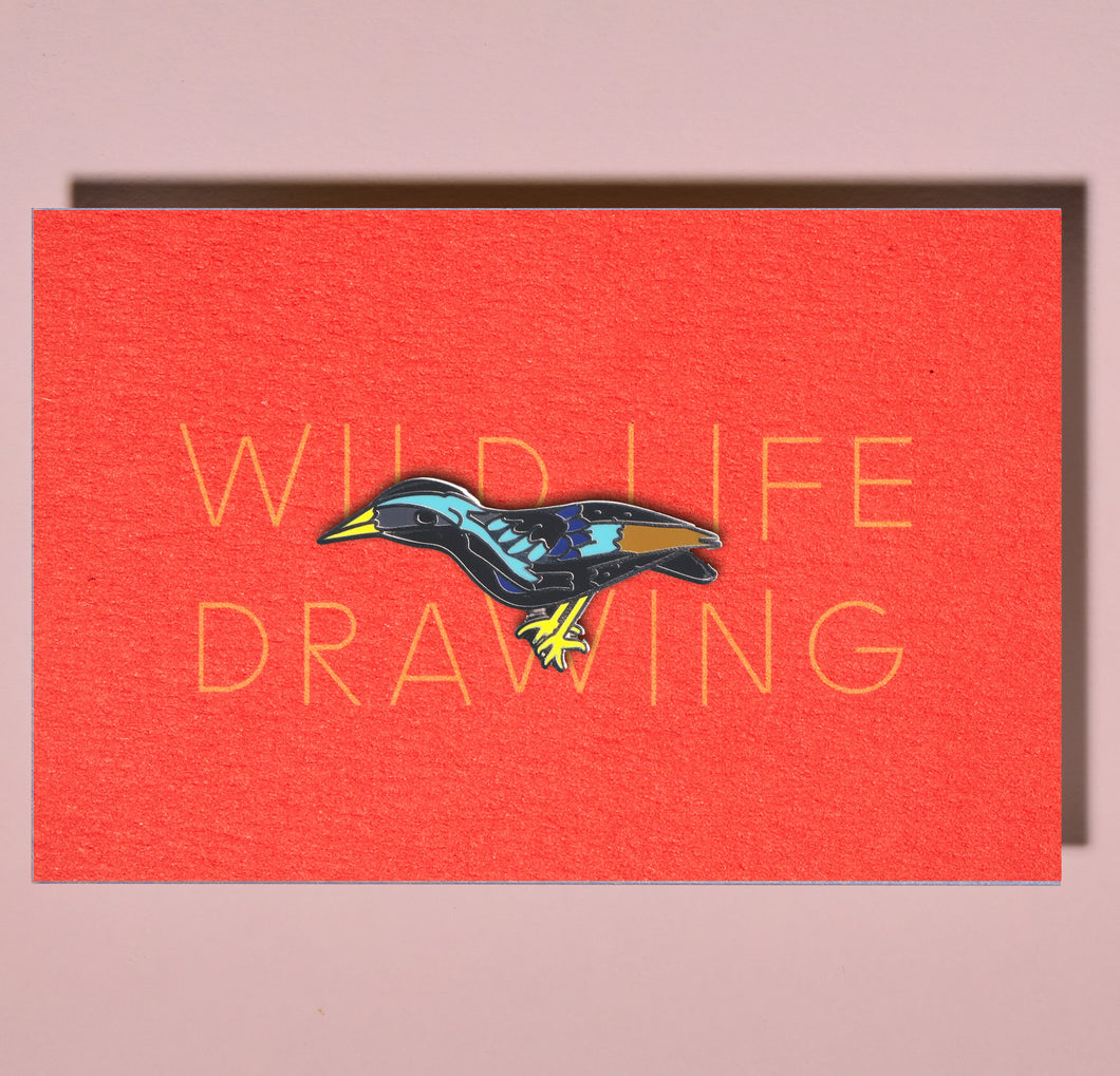 Starling Pin Badge